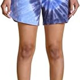Nykd Women's All Day Printed Terry Cotton Above Knee Regular Shorts Relaxed Fit With Pockets Suiatable For Outdoor/Workout/Gym/Sports | Stylish | Trendy - Nyat287-13