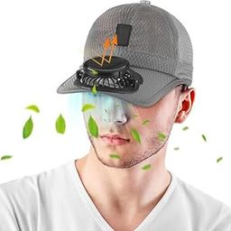 Solar Baseball Cap with USB Charging Fan, Breathable Mesh Summer Hat for Uv Protection, Unisex Golf Cap with Solar Powered Fan for Travel, Beach, And Outdoor Activities-image-61