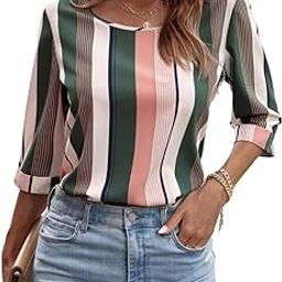 Women's Twill Multicolour Printed Half Sleeves Tops for Women-image-32