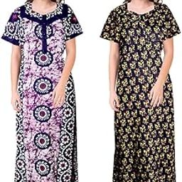 Women Printed Cotton NightyNight-y-image-20