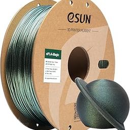 eSUN Magic PLA Filament 1.75mm, Dual Color Dark Night Starlight Twinkling PLA 3D Printer Filament, 1KG (2.2 LBS) Spool 3D Printing Color Change Filament for 3D Printers, Dark Twinkling Gold-14