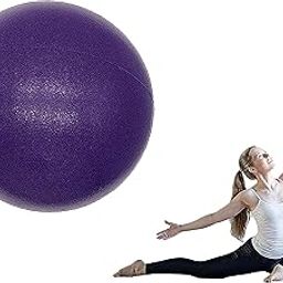 DWYNIIX Small Exercise Ball for Between Knees, 9 inch Pilates Ball with Pump, Core Ball for Class, 6" Physical Therapy Ball, Mini Barre Ball Yoga Ball for Women Home Workout Fitness PT, Purple-11