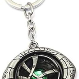 MIK Avenger Super Hero Metal Dr Strange key chain key ring (Dr Strange Silver Eye)-52