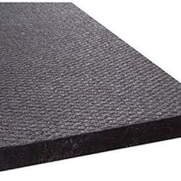 BODY TECH MAXX 10 mm Thickness Rubber Floor MAT for Gym and Home USE , 24X36-inch , Black -Pack of 4 Pieces()-picture-1