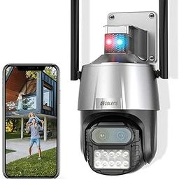 Golens Smart WiFi Ptz CCTV Camera 4MP+4MP 4K Pan Tilt Zoom WiFi Outdoor PTZ CCTV Camera | Night Vision |8X Zoom Smooth Two-Way Audio | Motion Detection (WiFi Camera V57 4K)-image-62