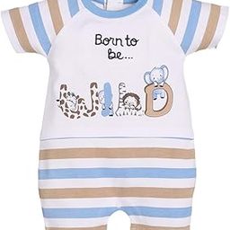 100% Pure Cotton Rompers for Baby Boys (3-6 Months, SKY3)-image-30