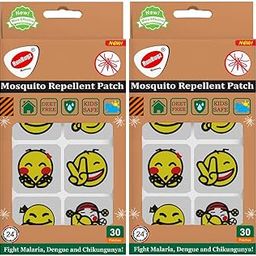 Runbugz Mosquito Repellent Patches For Babies, Printed Smiley (30 Patches, Multicolor, Pack Of 2)-12