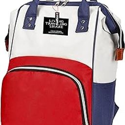 Kraptick Diaper Bag Backpack (Blue White), 1 Count (Pack of 1) (BGM004)-image-44
