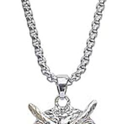 Evil eye Pendant for Men Black Silver chain for men Boys boyfriend gents locket for men Necklace for men Boy Stainless Steel mens chains fashion Long Stylish neck chains accessories 137-picture-24