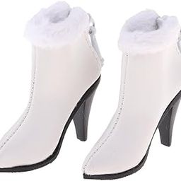 THE STYLE SUTRA® 1/6 High Heels Shoes Ankle Boots for 12'' Female Action Figure Body White-image-98