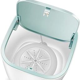 LR Decor Bazaar Portable Washing Machine for Makeup Brush Pants Travel Camping White-image-9