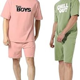 Men's Night Suit Co-ord Set Lounge-wear Pajama Combo Perfect for Summer Relaxation, Beach Styling, or Daily Nightwear Comfort-picture-12