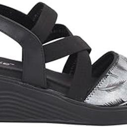 Women's Wedge Heel Sandals | Stretchable Cross-Strap Slip-On Footwear for Daily & WEAR ON CASUAL DAYS-image-86