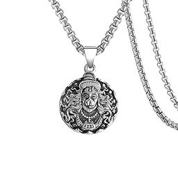 Omniira Narasimha Swamy Pendant with Chain for Men & Boys | Stylish Stainless Steel Locket-image-123
