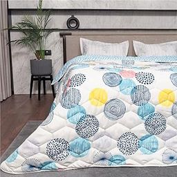 Urban Space Ultra Soft Quilted Winter Comforters for Double Bed | 200 GSM | Fluffy Microfibre Reversible Printed AC Blanket/Duvet for Luxury (Turkey- 88 X 95 Inches or 225 cm X 240 cm)-3
