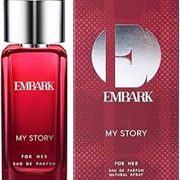 EMBARK My Story for Her, Perfume for Women - 100ml | Premium Eau de Parfum | Woody and Floral Fragrance,Liquid-26