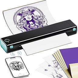 PhoFuta Wireless Tattoo Stencil Printer,Thermal Tattoo Machine with 10pcs Tattoo Stencil Transfer Paper,Bluetooth Tattoo Machines Specializing in Tattoo Artists,Compatible with Smartphone & PC-image-15