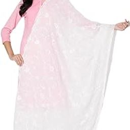 Women's Pure Cotton Muslin Chikankari Dupatta | Embroidered Work Ethnic Dupatta | Traditional Designer Dupattas with Cotton Lace-image-54