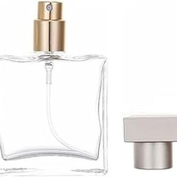 Hunky Dory 50ml Empty Clear Glass Delicated Perfume Decant Spray Bottles with Metally Pump and Unique Cap For DIY Perfume, Essential Oils, Rose Water, Travel Use-39