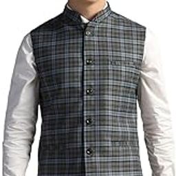 Without Sleeve Tweed Woolen Nehru Jacket for Men | Casual & Formal Style Jacket-picture-17
