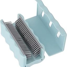 Hair Clip, Left Right Silicone Adhesive Strip Easily Attachable Shower Hair Catcher for Hair Salon (Blue)-picture-32