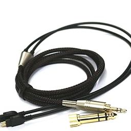 NewFantasia Audio Upgrade Cable for Sennheiser HD650, HD600, HD580, HD660S, Massdrop HD6XX Headphones 1.2meters/4feet(Black)-30