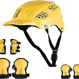 Koko Dragon Kids Skating & Cycling Helmet | Protective Gear for Boys & Girls (Yellow, Medium 560 MM)-14