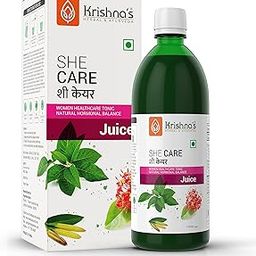 KRISHNA'S HERBAL & AYURVEDA She Care Juice 1000ml, Herbal Supplement for Hormonal Balance, PCOS, PCOD, Period Pain Relief, Hair and Skin Health | Women Wellness Juice-22