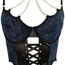 Collar Chains Body Shaper with Steel Ring & Fishbone Small Vest Straps | Polyester Fabric | Adjustable Buckle-picture-14