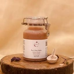Aromesa Natural Face and Body Polisher – Exfoliating Scrub with Rosehip Oil, Shea Butter & Multani Powder – Hydrating & Nourishing, All Skin Types, 100g-image-54