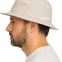 KETKAR Cricket Umpire Hat for Men | Cotton Wide Brim Sun Cap | Free Size | Outdoor & Sports Use-image-5