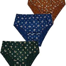 Womens Panty Cotton Printed Panty Brief (Pack of 3)-image-11