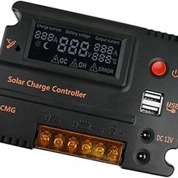 BNF 20A MPPT PWM Controller Waterproof Solar Charge Controller w/LCD Display and LED Bar | Collectibles-28