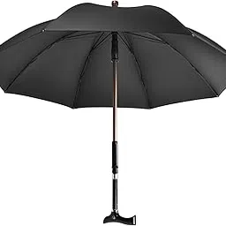 lyla Walking Sticks Crutch Umbrella Walking Cane Umbrella for Elderly Backpacking Black-picture-23