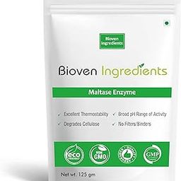 Bioven Ingredients Maltase Enzyme Powder, Non-GMO, Dietary Supplements/Food and Beverages, Broad pH Range of Activity, Excellent Thermostability, Hydrolyse Glucans, No Filters/Binder-image-13