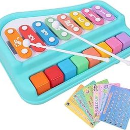 Lattice 2-in-1 Musical Piano and Xylophone Toy for Kids, 26.5 cm, Yellow (Aqua)-18