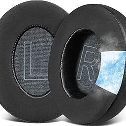 SOULWIT Cooling Gel Ear Pads Cushions Replacement for Anker Soundcore Life 2 (Not fit Life 2 Neo)/Q20/Q20+/Q20I/Q20BT Headphones, Ear Pads with High-Density Noise Isolation Foam - Black-image-89