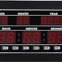 Ajanta Quartz Plastic Digital Red Led Rectangle Wall Clock Olc - 307 (34 Cm X 20 Cm X 4 Cm)-17