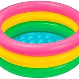 Esnapy Swimming Pool for Kids Bathtub 0 to 5 Years Inflatable Soft Baby Water Bath Tub 2 Ft Kid Round Swim Tubs Outdoor & Indoor Bathing Kid’s Fun Activities for Babies-0