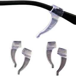 Pain free Anti-slip Eyeglass and specs Ear Grip Silicon Ear Hook Eye glass Ear hook Retainer for Sunglasses Frame Crystal clear transparent colour (Pair of 1)-image-56
