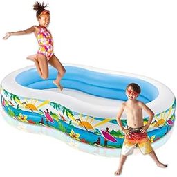 Toy Imagine� PVC Swimming Pool Play Centre Water Park Swimming Pool Slides Inflatable Play Center (Center Seashore Pool Bath) Inflatable Outdoor Children Swimming Pool Perfect for Holi�-picture-9