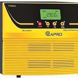 EAPRO TRON-3200 | AI-MPPT Technology | 30 Months Warranty | 3000VA-24V | Dual Battery PCU | Advanced Pure Sine Wave Technology with RTC | Interactive Multicolor LCD Display | BIS Approved-49