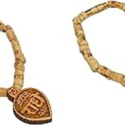 KAUSHEVA Small Tulsi Mala with Radhaji Locket for Laddoo Gopal Set of 2 Mala-image-37