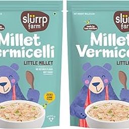 SLURRP FARM Little Millet Vermicelli, Semiya|No Maida, No White Rice, 180 Gram Each (Pack Of 2)-image-38