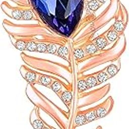Rose Gold Plated Feather Shaped Men's Lapel Pin BP1101030Z-picture-43
