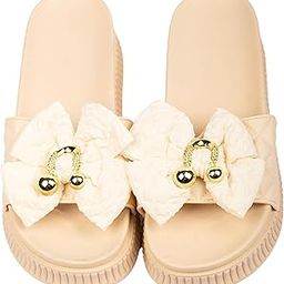 Women's Fuzzy Band House Slippers Soft Plush Open Toe Cozy Comfy Slipper Indoor Outdoor Slippers for Women and Girls.-image-55