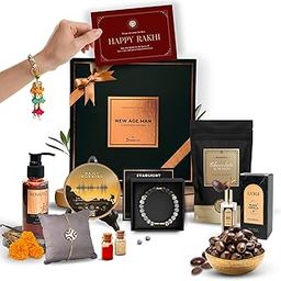 Rakhi Gift for Brother by 5 Senses Co | New Age Man Grooming & Lifestyle Gift Set for Men | Raksha Bandhan Special with Perfume, Bracelet, Body Wash & More | Luxury Gift Box for Bhai with Rakhi & Roli Chawal-image-53