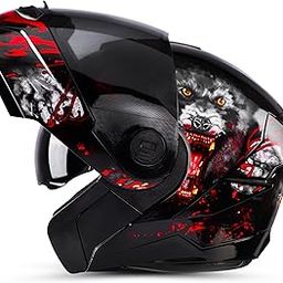 Steelbird SBA-8 Roar ISI Certified Flip-Up Helmet for Men and Women with Inner Smoke Sun Shield-image-35