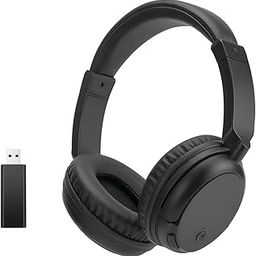 Wireless Bluetooth Headphones with Fm Radio, Over-Ear Wireless Headset for Tv, Computer and Phone, No Audio Delay Deep Bass Wireless Headset Ultra-Lightweight Design For Teens And Elderly(Black)-picture-26