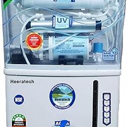 Heeratech Aqua RO Water Purifier Silver UV + Alkaline RO Water Purifier 7 Stage + UF + TDS Controler + Full Automatic With Goodness Of Copper 12 Liter White-image-44